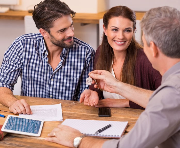 Happy family - Real Estate Property Happy family - Real Estate Property